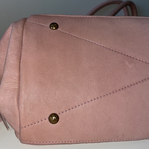 Viola Castellani Pink Fringe Italian Leather Shoulder Bag - Picture 7 of 12